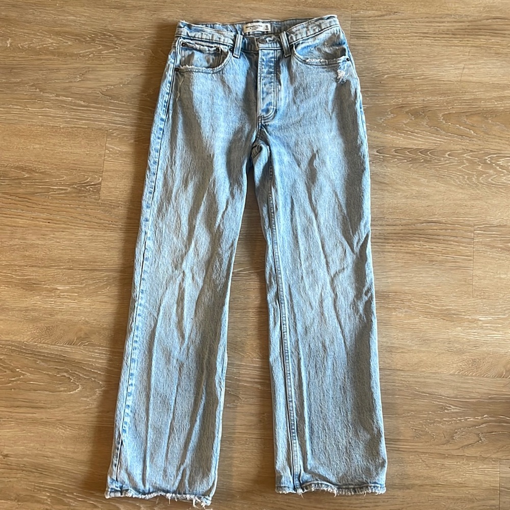 ABERCROMBIE 90s LOW RISE BAGGY JEANS size 25 short